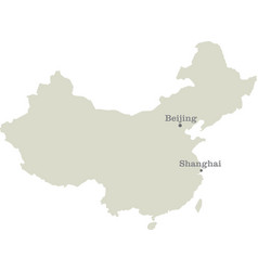 Public republic of china map Royalty Free Vector Image