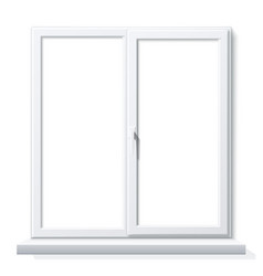 Open window template view Royalty Free Vector Image