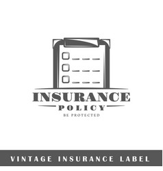 Insurance policy rubber stamp Royalty Free Vector Image