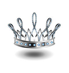 Beauty queen silhouette Royalty Free Vector Image