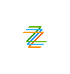 Pixel letter z logo icon design Royalty Free Vector Image