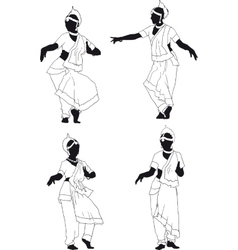 Indian dance Royalty Free Vector Image - VectorStock