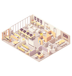 Office Isometric Icon Royalty Free Vector Image