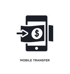 Mobile money isolated icon simple element from Vector Image