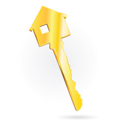 Gold key Royalty Free Vector Image - VectorStock