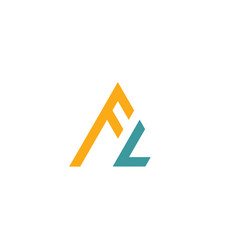 Initial letter triangle logo Royalty Free Vector Image