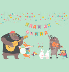 Musical animals Royalty Free Vector Image - VectorStock