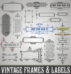Vintage Frames and Labels Royalty Free Vector Image