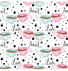 Valentines day seamless pattern Royalty Free Vector Image
