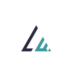 Initial letter triangle logo Royalty Free Vector Image