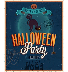 Happy halloween poster Royalty Free Vector Image