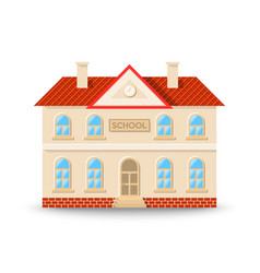 School university building elementary high Vector Image