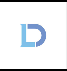 Initial letter dl logo template design Royalty Free Vector