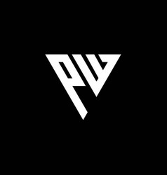 Wp logo monogram design template Royalty Free Vector Image