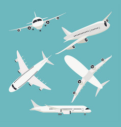 Airplane front view icon Royalty Free Vector Image