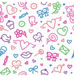 Seamless sweet tea pattern Royalty Free Vector Image