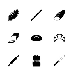 Bread realistic icons set Royalty Free Vector Image