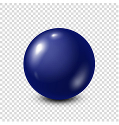 Dark blue lottery billiardpool ball snooker Vector Image