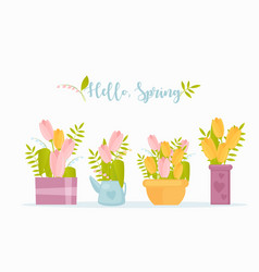 Hello spring Royalty Free Vector Image - VectorStock