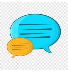 Speech bubble conversation icon cartoon style Vector Image