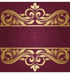 Gold frame Royalty Free Vector Image - VectorStock