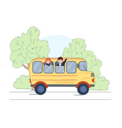 School bus Royalty Free Vector Image - VectorStock