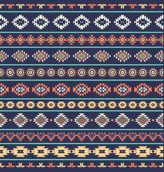 Tribal geometric seamless pattern Royalty Free Vector Image
