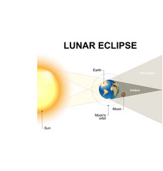 Lunar nodes diagram educational poster Royalty Free Vector