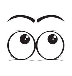 Angry eyes cartoon Royalty Free Vector Image - VectorStock