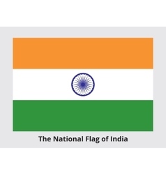 National flag of india Royalty Free Vector Image