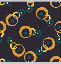 Gold chains with tassels seamless pattern Vector Image