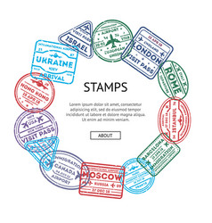 Blank stamps Royalty Free Vector Image - VectorStock