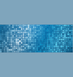 Blue mosaic background Royalty Free Vector Image