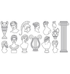 Ancient greek man Royalty Free Vector Image - VectorStock