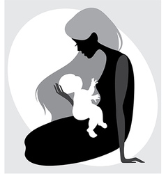 Mother and child Royalty Free Vector Image - VectorStock