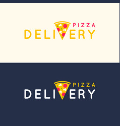 Pizza sign set Royalty Free Vector Image - VectorStock