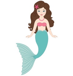 Beautiful Mermaid Royalty Free Vector Image - VectorStock