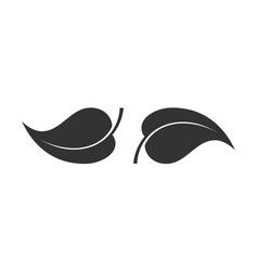 Two leaves icon Royalty Free Vector Image - VectorStock