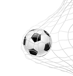 Soccer Ball In Goal Royalty Free Vector Image - Vectorstock