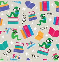 Outlined book worm Royalty Free Vector Image - VectorStock