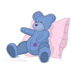 blue teddy bear cartoon