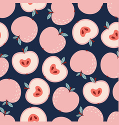 Juicy blue apple isolated on white background Vector Image