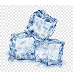 Ice cubes set Royalty Free Vector Image - VectorStock