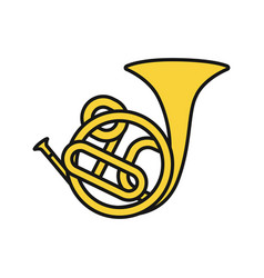 Cartoon French Horn Vector Images Over 280