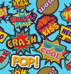 Retro 80s comic pattern background Royalty Free Vector Image