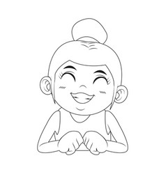 Hair Bun Tied Vector Images 16