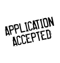 Application Accepted rubber stamp Royalty Free Vector Image