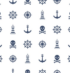 Seamless pattern with nautical symbols Royalty Free Vector