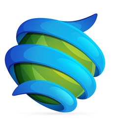 Abstract sphere logo Royalty Free Vector Image
