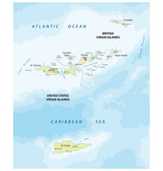 British virgin islands map Royalty Free Vector Image